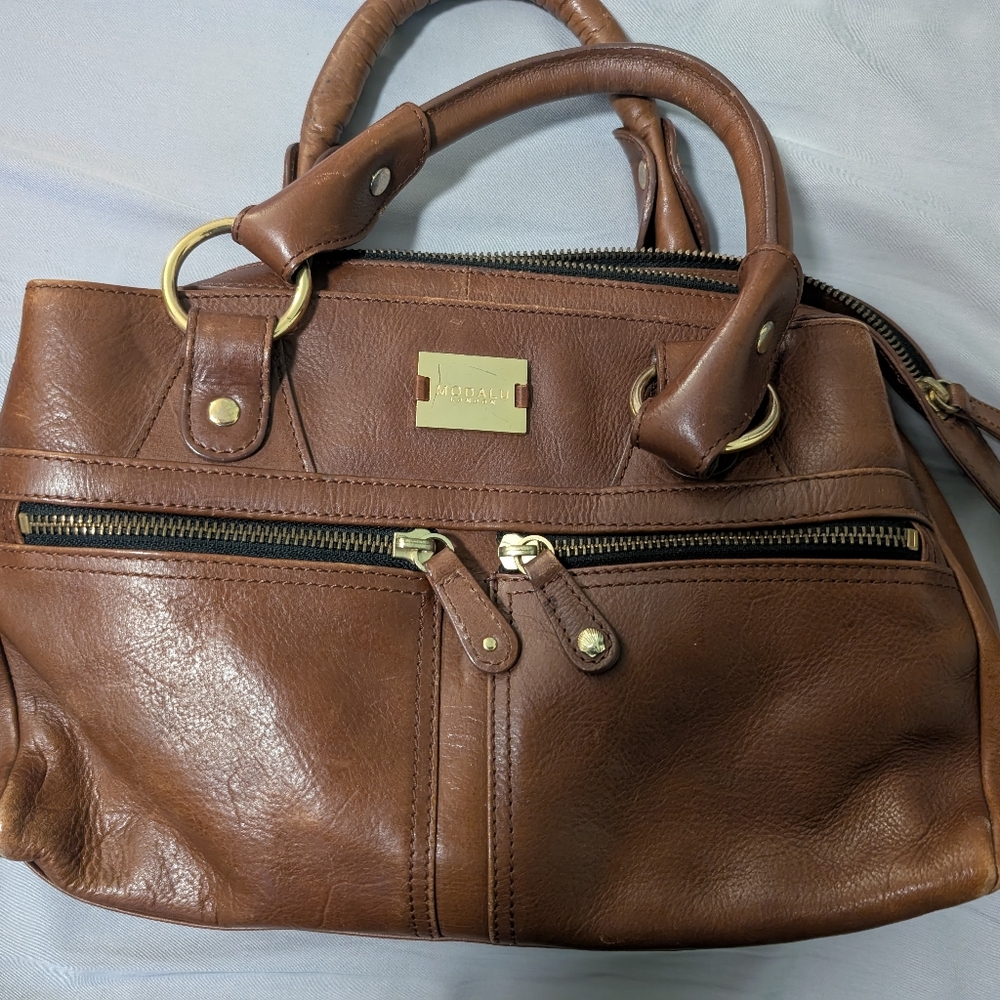 Modalu Pippa Satchel Bag Brown